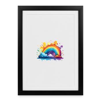 Votre arc-en-ciel - Affiche encadrée (27 × 37 cm) - noir - Devant