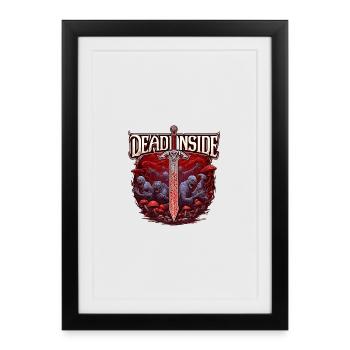 Horror and Science Fiction Saga with Sword - Framed poster (27 × 37 cm) - black - Front
