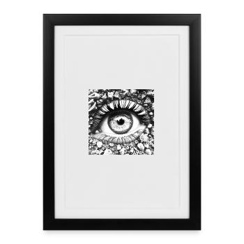 Stone Eye: View into the depths - Framed poster (27 × 37 cm) - black - Front