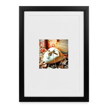 Décor rétro de Mask Break - Affiche encadrée (27 × 37 cm) - noir - Devant