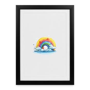 Rainbow Pride - Framed poster (27 × 37 cm) - black - Front