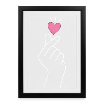 K-Pop Dad Of The Birthday Girl - Gerahmtes Poster (27 × 37 cm) - Schwarz - Vorne