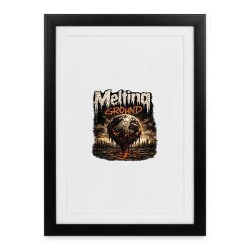 Fondure Earthfire - Affiche encadrée (27 × 37 cm) - noir - Devant