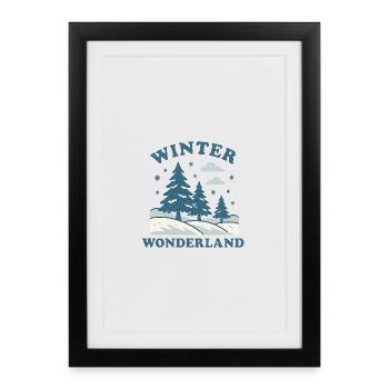 Winter Wonderland - Framed poster (27 × 37 cm) - black - Front