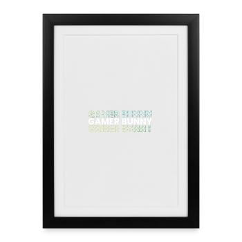 Games, Gamer, Gamescon - Gerahmtes Poster (27 × 37 cm) - Schwarz - Vorne