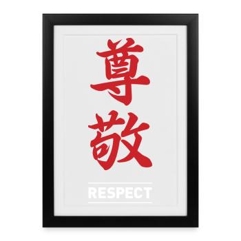 Respect 2 - Affiche encadrée (27 × 37 cm) - noir - Devant