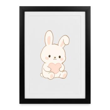 Hare - Framed poster (27 × 37 cm) - black - Front