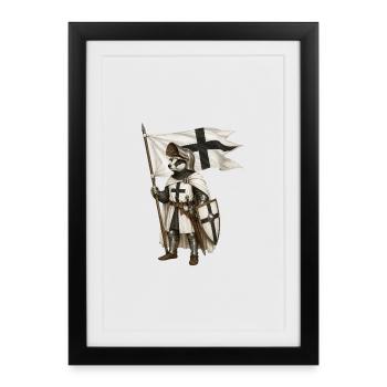 Badger Teutonic Knight 1410 - Framed poster (27 × 37 cm) - black - Front