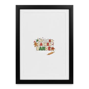 Cookie Baking Gang – Christmas Kitchen 2025 - Framed poster (27 × 37 cm) - black - Front