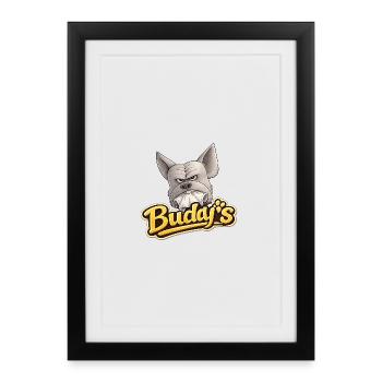 Buddy's Bulldog Mask Hero - Framed poster (27 × 37 cm) - black - Front