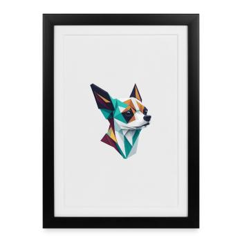 Chihuahua - Affiche encadrée (27 × 37 cm) - noir - Devant