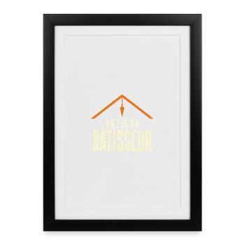 artisan-builder-print - Framed poster (27 × 37 cm) - black - Front