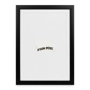 Fils_dson_pere - Affiche encadrée (27 × 37 cm) - noir - Devant