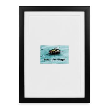 Motif du nœud papillon : Fais le nœud papillon ! - Affiche encadrée (27 × 37 cm) - noir - Devant