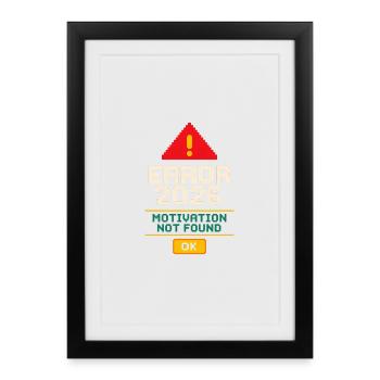 Pixel Retro 8-Bit Graphics Nostalgia for Gamers - Framed poster (27 × 37 cm) - black - Front
