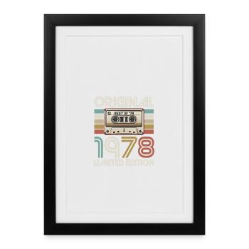 Original 1978 Cassette Limited - Framed poster (27 × 37 cm) - black - Front