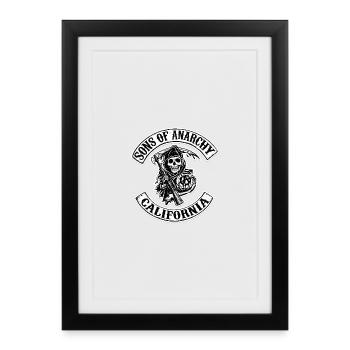 Sons of Anarchy MC LOGO Classic - Framed poster (27 × 37 cm) - black - Front