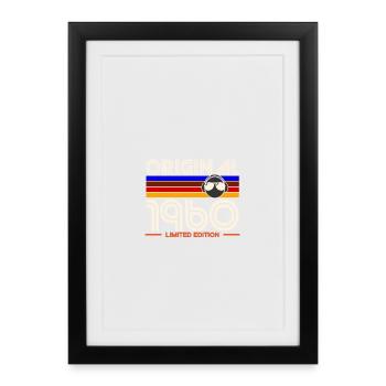 Original 1960's Vintage Helmet Logo - Framed poster (27 × 37 cm) - black - Front