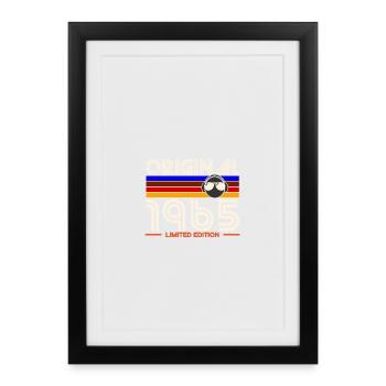 Original 1965 Retro Headphones - Affiche encadrée (27 × 37 cm) - noir - Devant