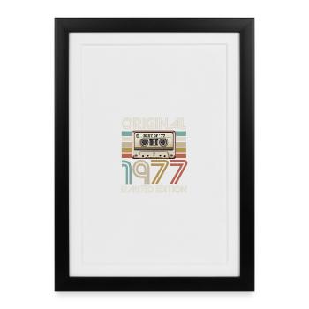 Original 1977 Limited Edition Retro - Framed poster (27 × 37 cm) - black - Front