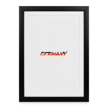 Allemagne - Affiche encadrée (27 × 37 cm) - noir - Devant
