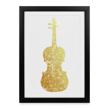 Viola (Ancient Gold) - Framed poster (27 × 37 cm) - black - Front