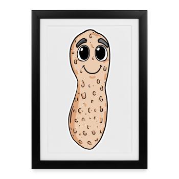 Peanut - Framed poster (27 × 37 cm) - black - Front