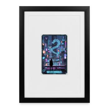 Chroniques Neo- Dragon - Affiche encadrée (27 × 37 cm) - noir - Devant