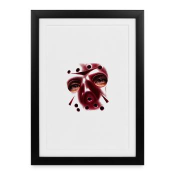 tronçonneuse - Affiche encadrée (27 × 37 cm) - noir - Devant