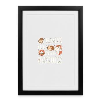 Biscuits de Noël Mignons et Festifs - Affiche encadrée (27 × 37 cm) - noir - Devant