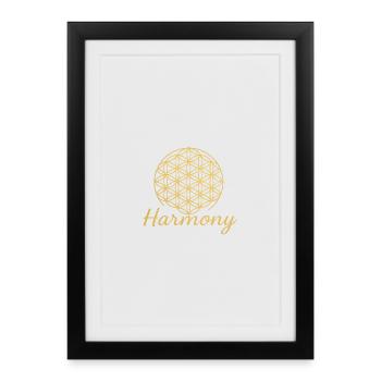 Flower of Life Harmony - Framed poster (27 × 37 cm) - black - Front