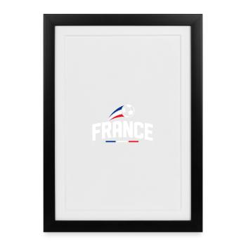 France Tee Tricolor Ball - Framed poster (27 × 37 cm) - black - Front
