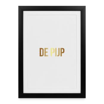 Imprint de pijp Amsterdam printed buy print - Framed poster (27 × 37 cm) - black - Front