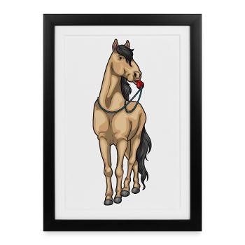 Horse Referee Whistle - Framed poster (27 × 37 cm) - black - Front