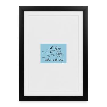 La nature est la clé - Affiche encadrée (27 × 37 cm) - noir - Devant