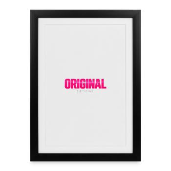 Original depuis le premier jour de Neon Pink - Affiche encadrée (27 × 37 cm) - noir - Devant