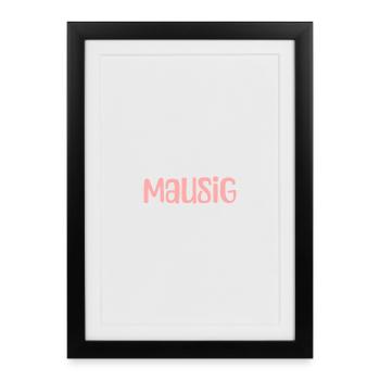 Mousey Pink Newsletter - Framed poster (27 × 37 cm) - black - Front