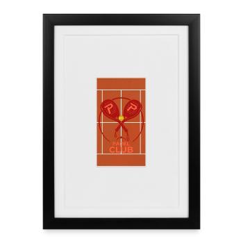 Padel Club Pro Red Paddle Duo - Framed poster (27 × 37 cm) - black - Front