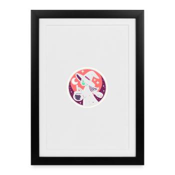 Witch Comic - Framed poster (27 × 37 cm) - black - Front