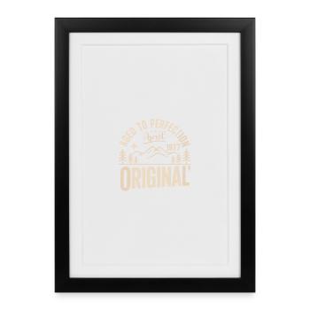 April 1977 – Legend of the Peaks and Mountains - Framed poster (27 × 37 cm) - black - Front