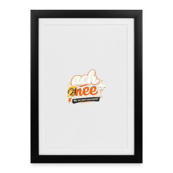 Oh non : Eh bien, ce n’est pas possible ! - Affiche encadrée (27 × 37 cm) - noir - Devant