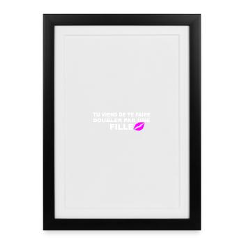 Doubler  - Affiche encadrée (27 × 37 cm) - noir - Devant