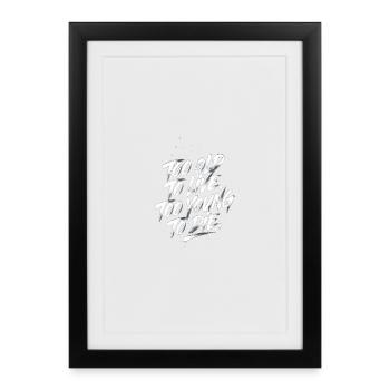 Trop vieux pour vivre, trop jeune pour mourir - Affiche encadrée (27 × 37 cm) - noir - Devant