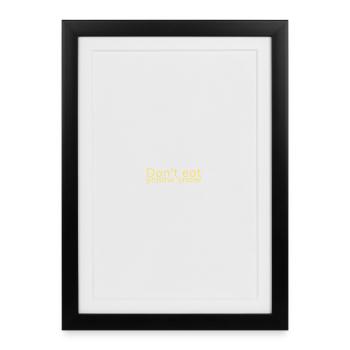 Ne mangez pas de neige jaune - Affiche encadrée (27 × 37 cm) - noir - Devant