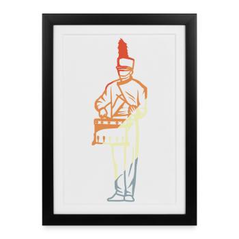 Marching Band Boy - Framed poster (27 × 37 cm) - black - Front