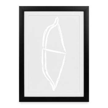 Bow Sketch - Framed poster (27 × 37 cm) - black - Front