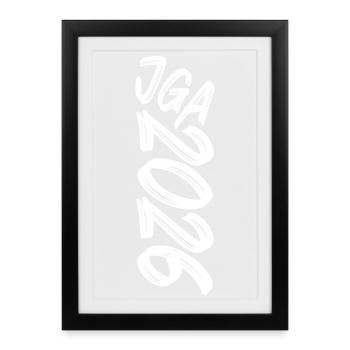 JGA 2026 - Framed poster (27 × 37 cm) - black - Front