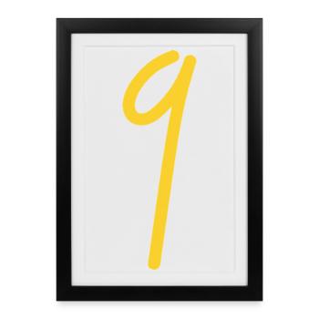 9 - Framed poster (27 × 37 cm) - black - Front