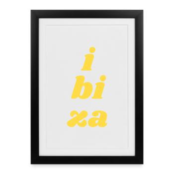 i bi za - Affiche encadrée (27 × 37 cm) - noir - Devant