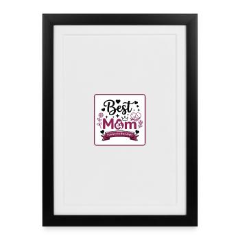 Best Mom Forever in the Heart - Framed poster (27 × 37 cm) - black - Front
